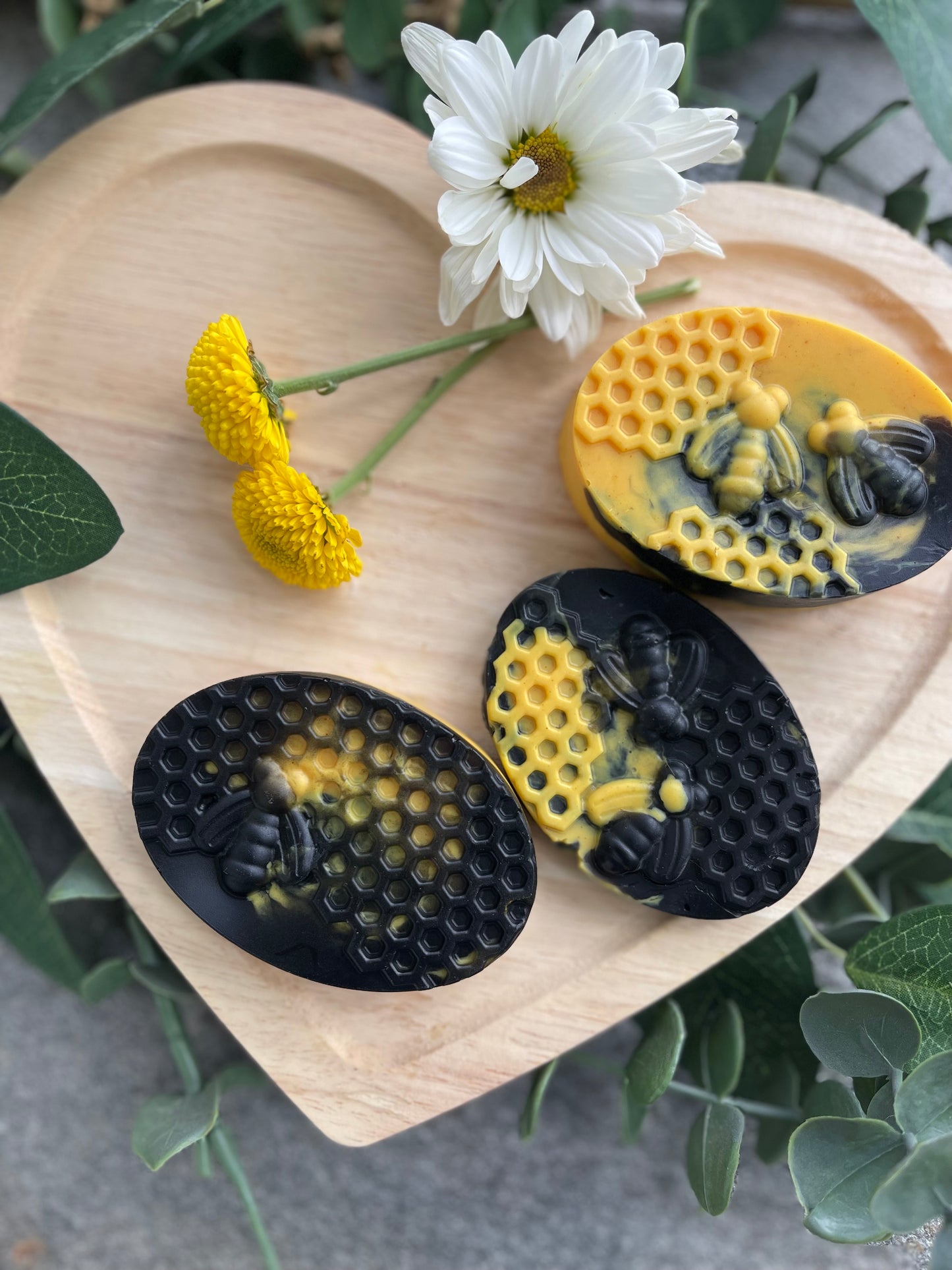 TURMERIC, DEHYDRATED CALENDULA FLOWER AND ACTIVATED CHARCOAL SOAP